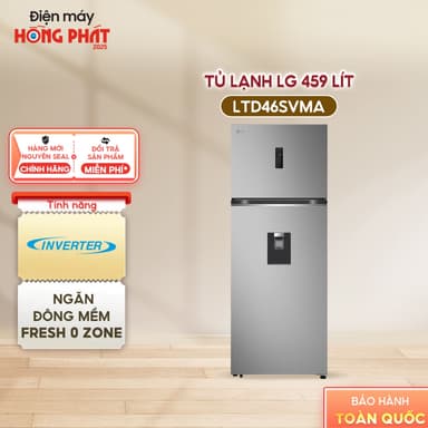 So sánh giá Tủ lạnh LG Inverter 459 lít LTD46SVMA - Ngăn Đá Trên - Lấy Nước Ngoài - Điều Khiển Từ Xa ThinQ rẻ nhất?