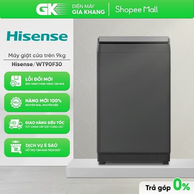 So sánh giá Máy giặt Hisense 8 kg WT80F30 | 9 kg WT90F30 [Freeship HCM] rẻ nhất?