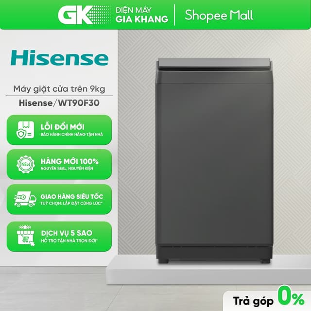 Máy giặt Hisense 8 kg WT80F30 | 9 kg WT90F30 [Freeship HCM] - Ảnh 9
