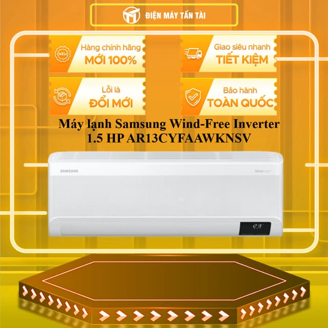 AR13CYFAAWKNSV  - Máy lạnh Samsung Inverter Wind-Free  1.5 HP AR13CYFAAWKNSV - GIAO TOÀN QUỐC - Ảnh 6