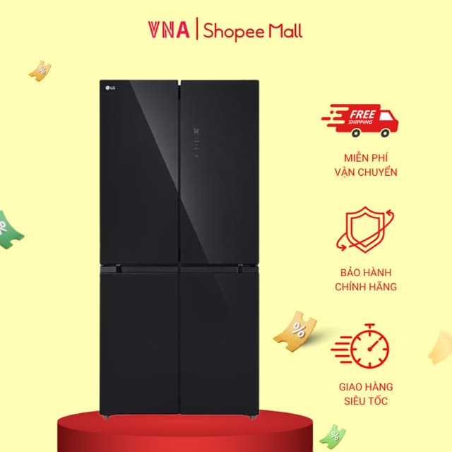 Tủ lạnh LG Inverter 474 lít Multi Door LFB47BLG - Mẫu mới 2025 - Mặt gương - Miễn phí giao hàng và lắp đặt - Ảnh 10