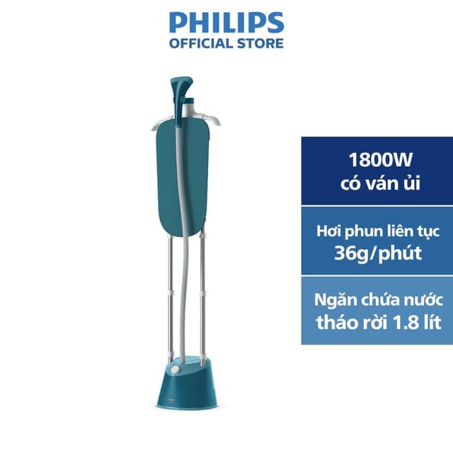 [VHL x Philips] Bàn ỦI Hơi Nước Đứng Philips 1000 series STE1040/20|1800W |Hơi phun 36g/phút, Styleboard-Hàng Chính Hãng - Ảnh 6