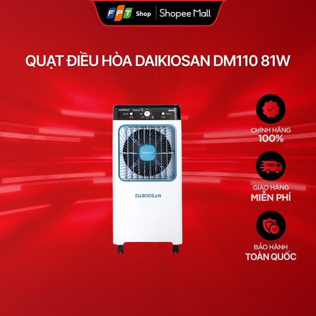 [Chỉ GH tận nơi] Quạt điều hòa Daikiosan DM110 81W - Ảnh 6