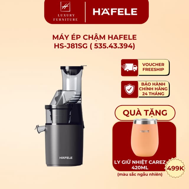 [Giao hỏa tốc HCM] Máy ép chậm Hafele HS-J81SG (535.43.394) - Ảnh 2