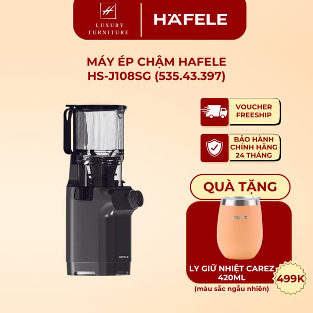 [Giao hỏa tốc HCM] Máy ép chậm Hafele HS-J108SG (535.43.397) - Ảnh 8