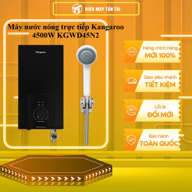 KGWD45N2 - Máy nước nóng trực tiếp Kangaroo (KHÔNG BƠM ) 4500W KGWD45N2 - GIAO TOÀN QUỐC - Ảnh 10