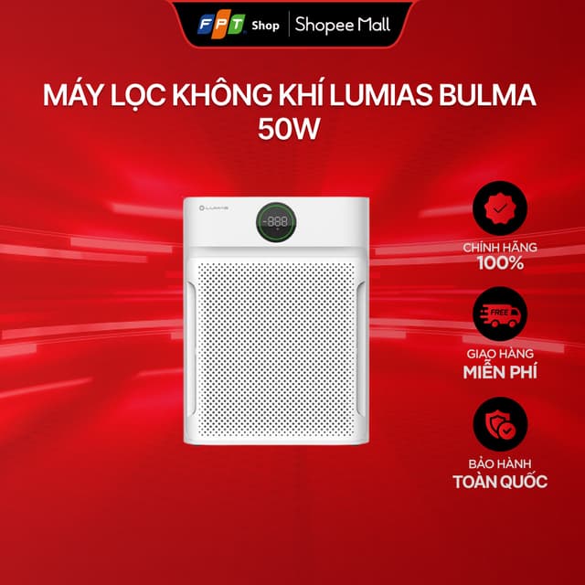 [Chỉ GH tận nơi] Máy lọc không khí Lumias Bulma 50W - Ảnh 2
