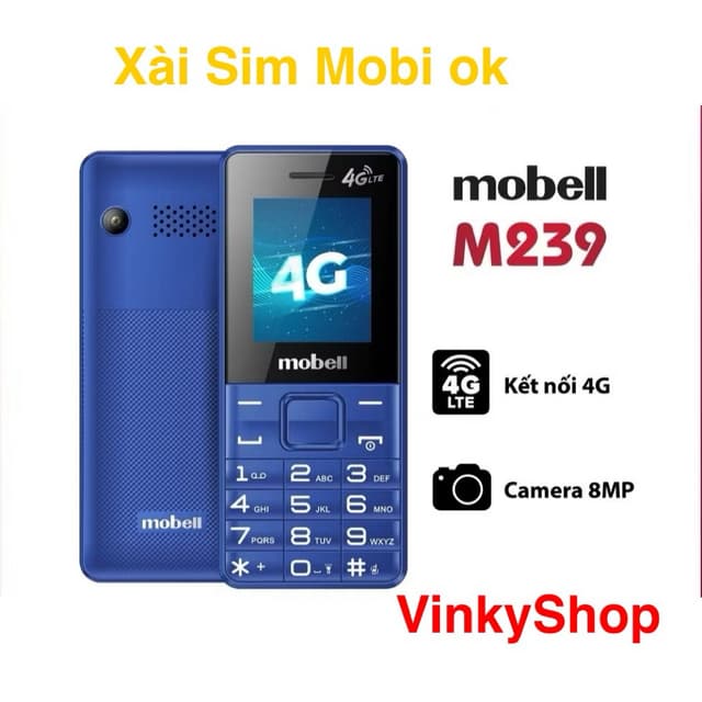 Điện Thoại 4G Mobell M239 4G xài Sim Mobi ok - Hàng chính hãng - Ảnh 11