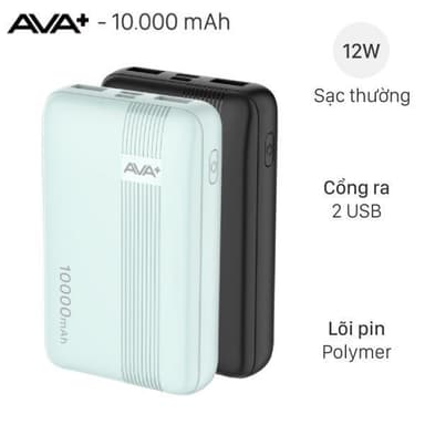 So sánh giá [SHIP HỎA TỐC] Pin sạc dự phòng Polymer 10000mAh 12W AVA+ DS808A Chính Hãng Bảo Hành 12 Tháng rẻ nhất?