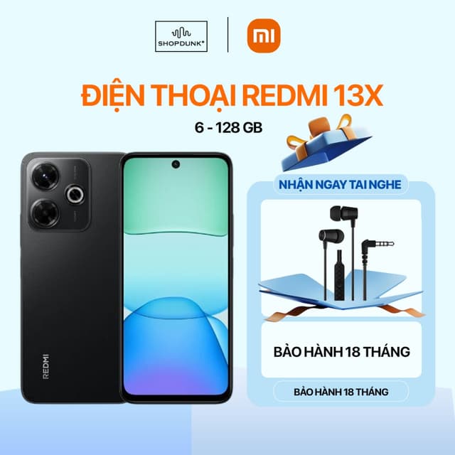 Điện Thoại Xiaomi Redmi 13X 6GB 128GB Chính Hãng - Ảnh 10