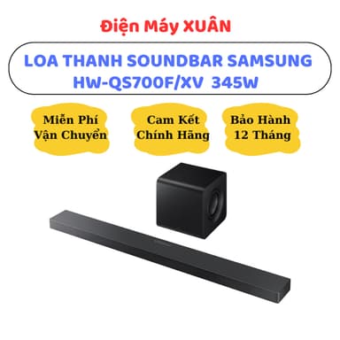 So sánh giá BỘ LOA THANH SOUNDBAR SAMSUNG HW-QS700F/XV 345W MẪU 2025 - HÀNG CHÍNH HÃNG, BẢO HÀNH 12 THÁNG rẻ nhất?