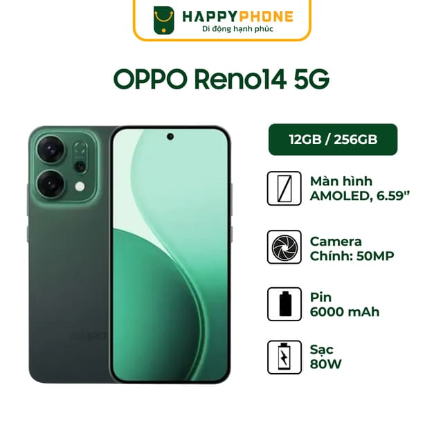 Điện Thoại Oppo Reno14 5G 12GB/256GB - Hàng Chính Hãng - Ảnh 3