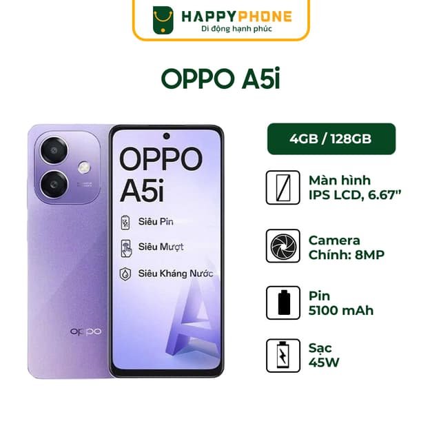 Điện Thoại Oppo A5i 4GB/128GB - Hàng Chính Hãng - Ảnh 8