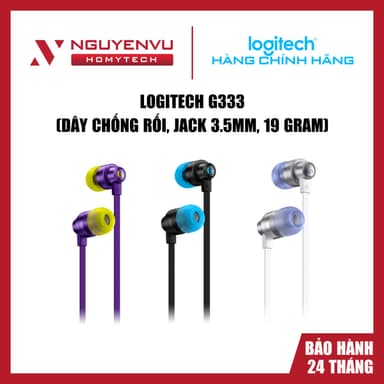 So sánh giá [FULL VAT] Tai nghe gaming có dây Logitech G333, Dây chống rối, Jack 3.5mm, 19 gram - Hàng chính hãng rẻ nhất?