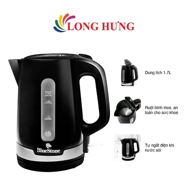 Bình đun siêu tốc Bluestone 1.7 lít KTB-3417 - Hàng chính hãng - Ảnh 5
