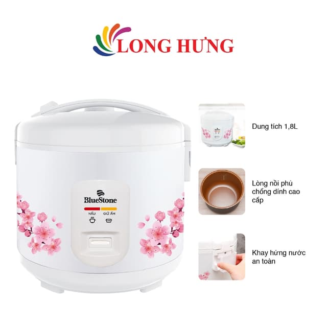 Nồi cơm điện nắp gài Bluestone 1.8 lít RCB-5525 - Hàng chính hãng - Ảnh 6