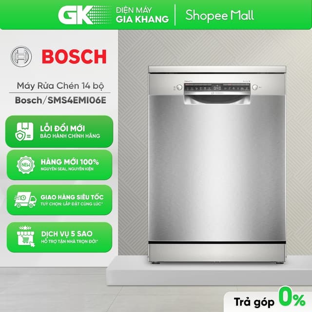 SMS4EMI06E Series 4 | Máy Rửa Chén Độc Lập BOSCH SMS4EMI06E 14 Bộ [Toàn Quốc][Giá Máy] - Ảnh 7