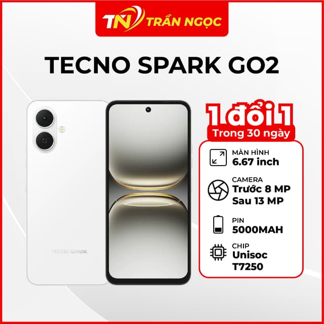 Điện thoại Tecno Spark Go 2 3GB 64GB Chính Hãng - Ảnh 1