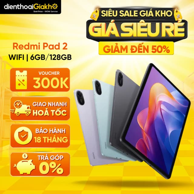Máy Tính Bảng Xiaomi Redmi Pad 2 Wifi 6GB/128GB, Bảo Hành Điện Tử 18 Tháng - Ảnh 11