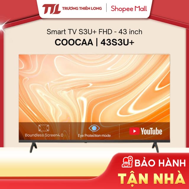 32S3U+ 32"| 43S3U+ 43" - Smart TV Coocaa S3U+ HD - 32 inch | 43 inch [TOÀN QUỐC] - Ảnh 1