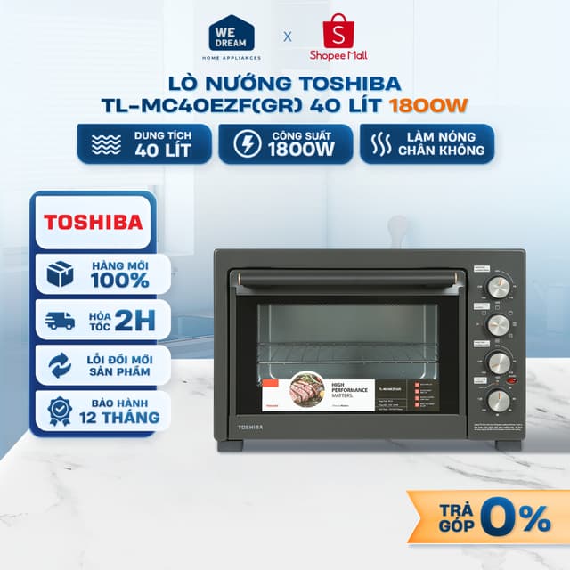 TL-MC40EZF(GR) - Lò Nướng Toshiba 40 Lít TL-MC40EZF(GR) 1800W - Hàng Chính Hãng, Mới 100% - Ảnh 6