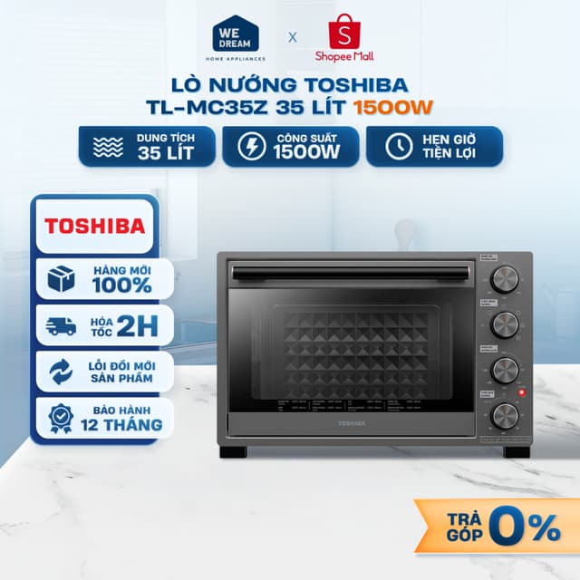 TL-MC35Z - Lò Nướng Toshiba TL-MC35Z 35 Lít 1500W - Hàng Chính Hãng, Mới 100% - Ảnh 3
