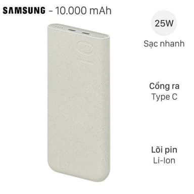 So sánh giá Thanh lý SDP 10000 mAh Type C PD 25W Samsung EB-P3400 ( Like New ) rẻ nhất?