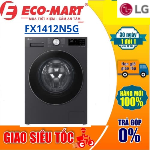 Máy giặt LG FX1412N5G  AI DD Inverter 12 kg Mẫu mới 2025 ( Tặng giao lắp đặt miễn phí) - Ảnh 12