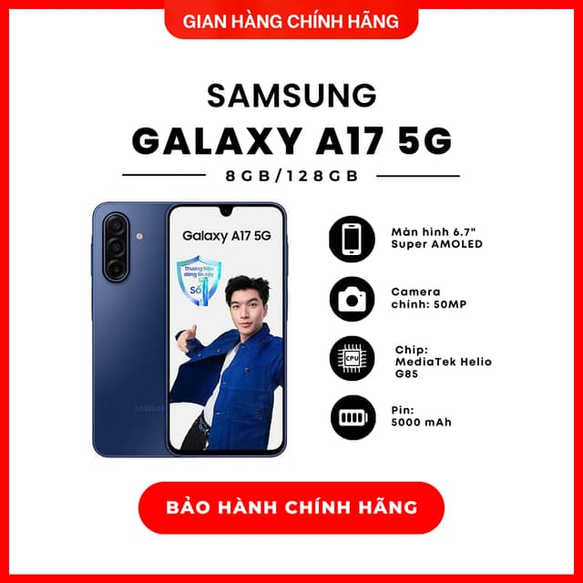 Điện thoại Samsung Galaxy A17 5G 8GB/128GB - Hàng Chính Hãng - Ảnh 2