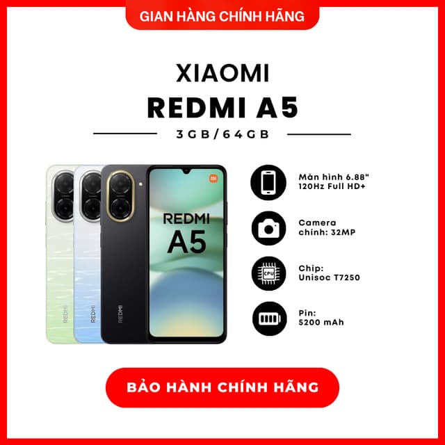 Điện thoại Xiaomi Redmi A5 3GB/64GB - Hàng Chính Hãng - Ảnh 12