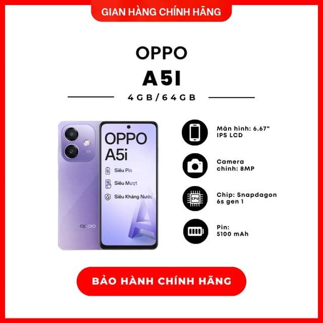 Điện thoại Oppo A5I 4GB/64GB - Hàng Chính Hãng - Ảnh 11