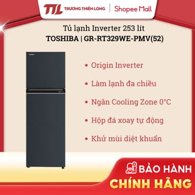 So sánh giá [VC 10%] GR-RT329WE-PMV(52) - Tủ Lạnh Toshiba Inverter 253 Lít - [TOÀN QUỐC] rẻ nhất?