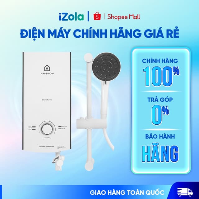 Aures PREMIUM 4.5P - Máy nước nóng trực tiếp Ariston 4500W AURES PREMIUM 4.5P - Hàng chính hãng - Ảnh 12