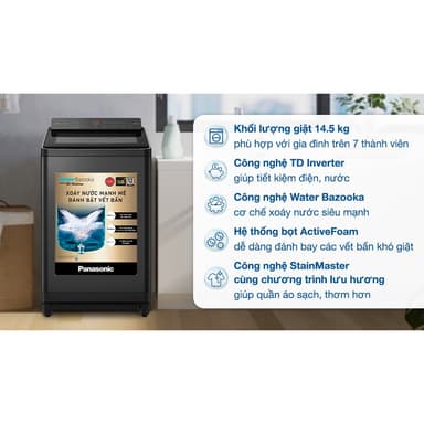 So sánh giá [GIAO LẮP MIỄN PHÍ HCM] Máy giặt Panasonic Inverter 14.5 kg NA-FD290CEBV Chính Hãng, Bảo Hành 24TH rẻ nhất?