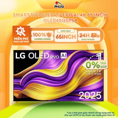 So sánh giá OLED65G5PSA [GIAO MIỄN PHÍ HCM] Smart Tivi OLED evo LG AI 4K 65 inch OLED65G5PSA - CHÍNH HÃNG 100% rẻ nhất?