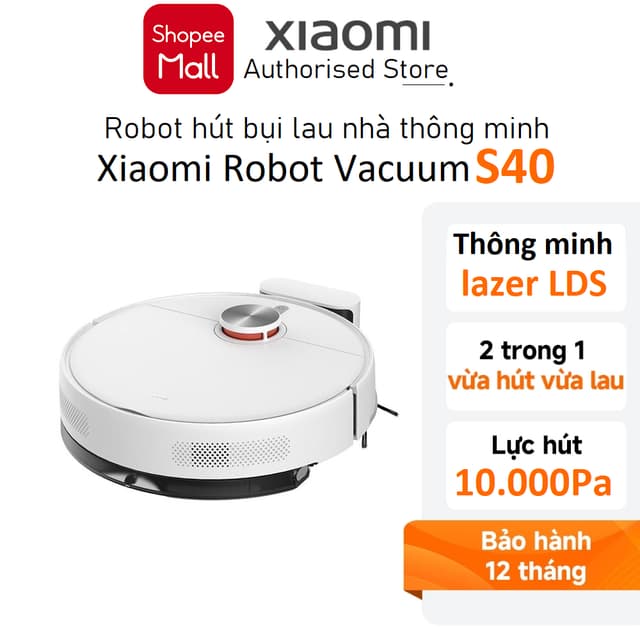 Robot hút bụi lau nhà Xiaomi Robot Vacuum S40 / S40C EU Bản quốc tế - Hàng chính hãng Digiworld - Ảnh 6