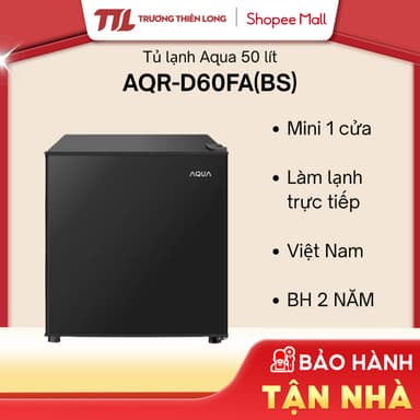 So sánh giá AQR-D60FA(BS) - Tủ Lạnh Aqua Không Inverter 50 Lít AQR-D60FA(BS) [FREESHIP HCM] rẻ nhất?