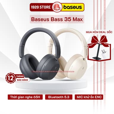 So sánh giá Tai Nghe Bluetooth Chụp Tai Baseus Bass 35 Max Bluetooth 5.3, Pin 50 Giờ, Bluetooth 5.3, Mic Khử Ồn ENC rẻ nhất?