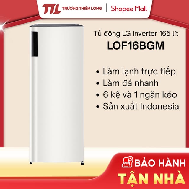 LOF16BGM - Tủ Đông Đứng LG Inverter 165 Lít LOF16BGM [TOÀN QUỐC] - Ảnh 12