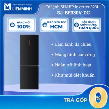 So sánh giá SJ-BF330V-DG - Tủ Lạnh Sharp Inverter 323 Lít SJ-BF330V-DG rẻ nhất?