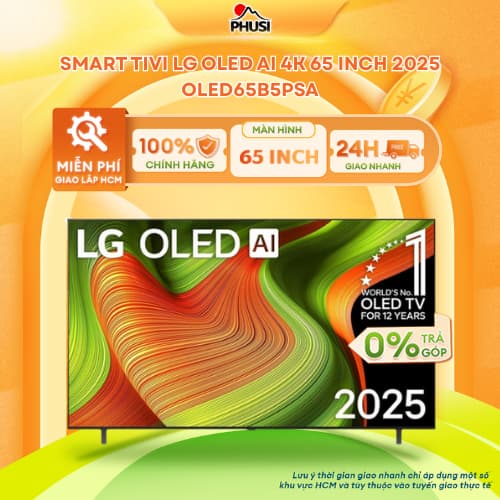 OLED65B5PSA [MIỄN PHÍ GIAO HCM] Smart Tivi OLED LG AI 4K 65 inch OLED65B5PSA - CHÍNH HÃNG, MỚI 100% - Ảnh 1