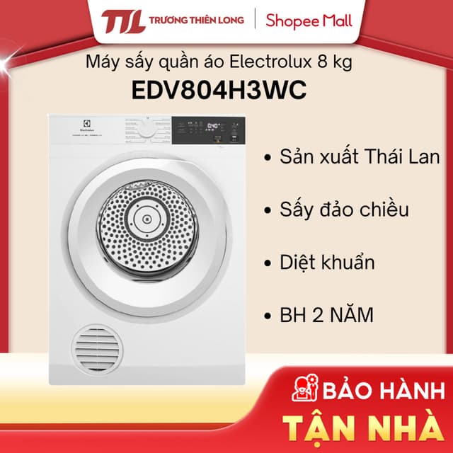 EDV804H3WC - Máy sấy thông hơi Electrolux UltimateCare 8 kg EDV804H3WC [FREESHIP HCM] - Ảnh 8
