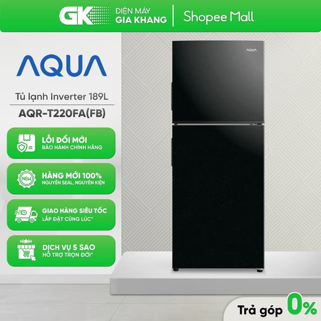 AQR-T220FA(FB) - Tủ Lạnh Aqua Inverter 189 Lít AQR-T220FA (FB) [Toàn Quốc] - Ảnh 9