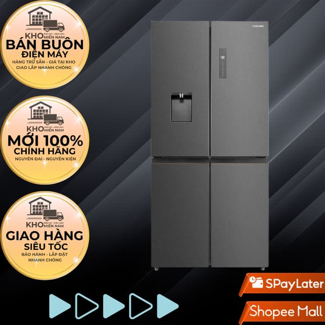 Tủ lạnh Toshiba Inverter 471 lít Multi Door GR-RF606WI-PMV(60)-AG | Cao Cấp, Khử Mùi, Điều Khiển Wi-Fi - Hàng Chính Hãng - Ảnh 2