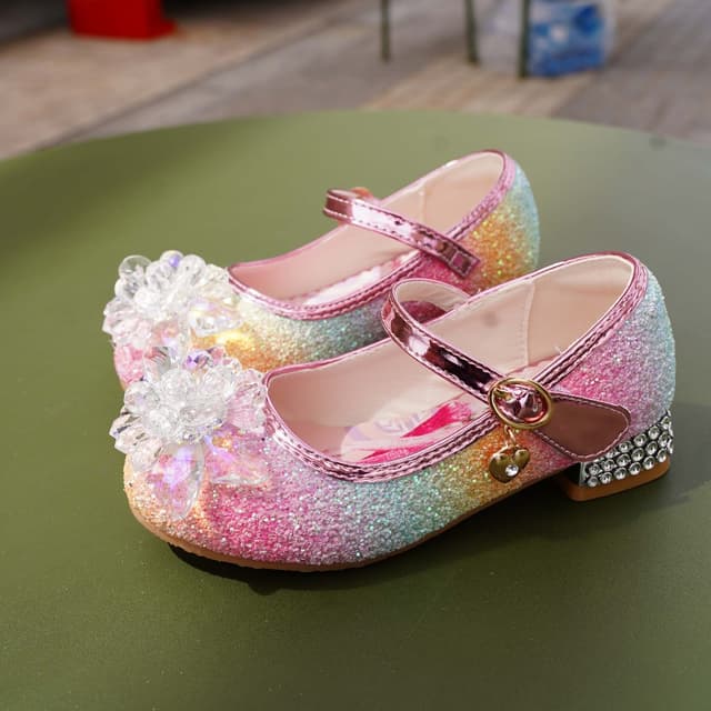Giày công chúa ELSA đính đá pha lê cao gót size [23~36] - Ảnh 5