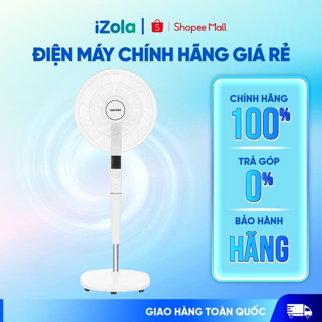 F-LSD30(W)VN - Quạt đứng Toshiba 9 cánh F-LSD30(W)VN 30W - Hàng chính hãng - Ảnh 7
