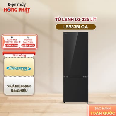So sánh giá Tủ Lạnh LG Inverter 335 Lít LBB33BLGA - Ngăn Đá Dưới, Màu Đen Gương rẻ nhất?