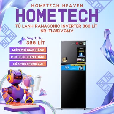 So sánh giá NR-TL381VGMV [GIAO LẮP MIỄN PHÍ HCM] Tủ lạnh Panasonic Inverter 366 lít NR-TL381VGMV - CHÍNH HÃNG rẻ nhất?