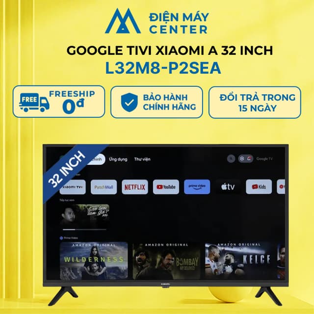 Google Tivi Xiaomi A 32 inch L32M8-P2SEA - Chính hãng bảo hành 24 tháng - Độ phân giải HD - Smart TV - Ảnh 9