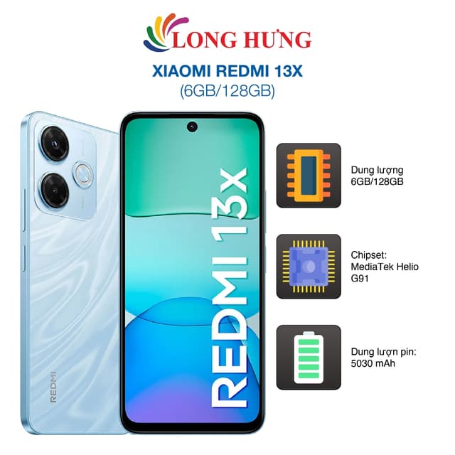 Điện thoại Xiaomi Redmi 13x (6GB/128GB) - Hàng chính hãng - Ảnh 9